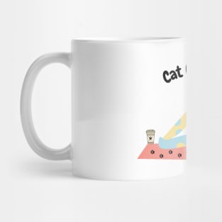 Cat Mom Life Coffee Yoga Lover Mom Gift Mug